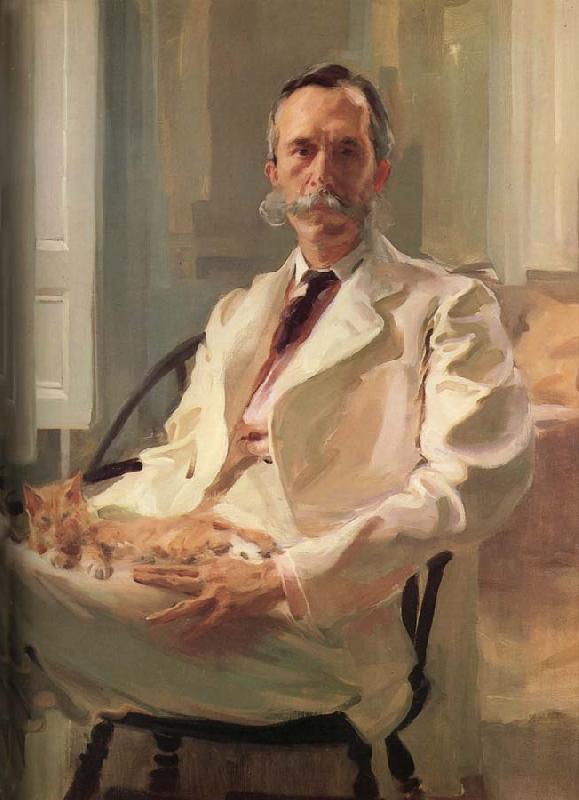 Cecilia Beaux Man with a Cat oil painting picture